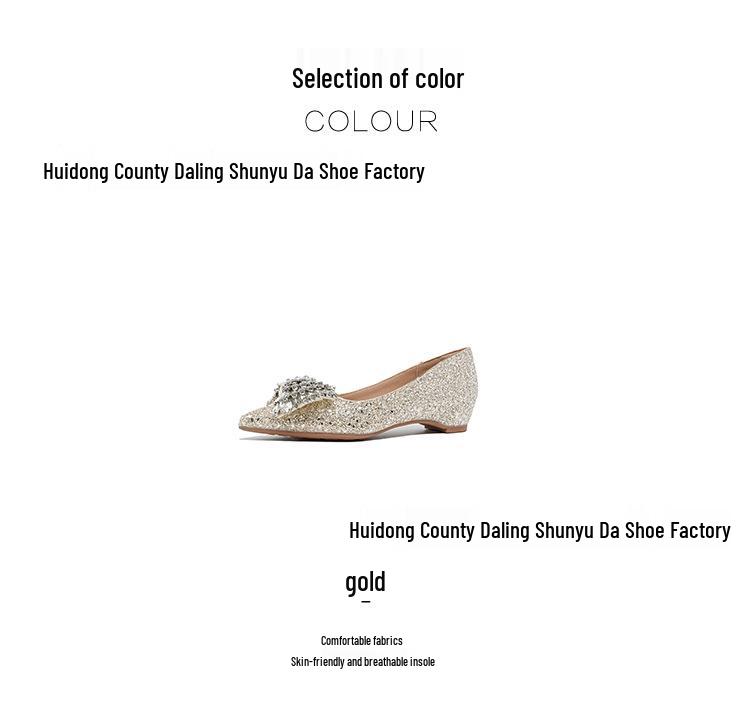 3386-5 New Autumn Stiletto Chunky Heel Pointed Toe French Bridal Shoes for Women