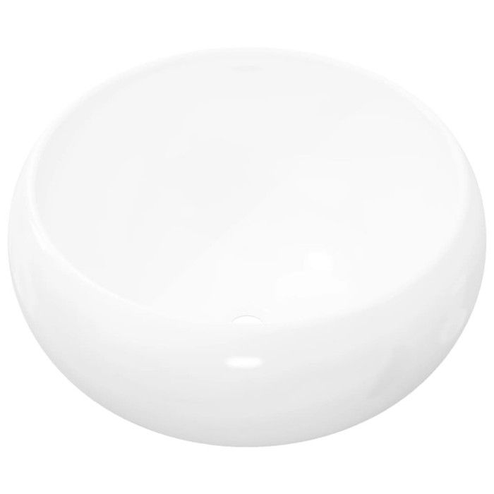 VidaXL Round Ceramic Sink Hand Basin Washbasin Sink for Bathroom 142340