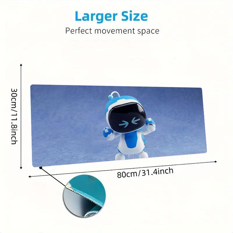 ASTRO BOT Large Size Mouse Pad Large Gaming Table Cushion Non-slip Laptop Tablet Big Mousepad XXL Mat Mini PC Playmat With Lock edge