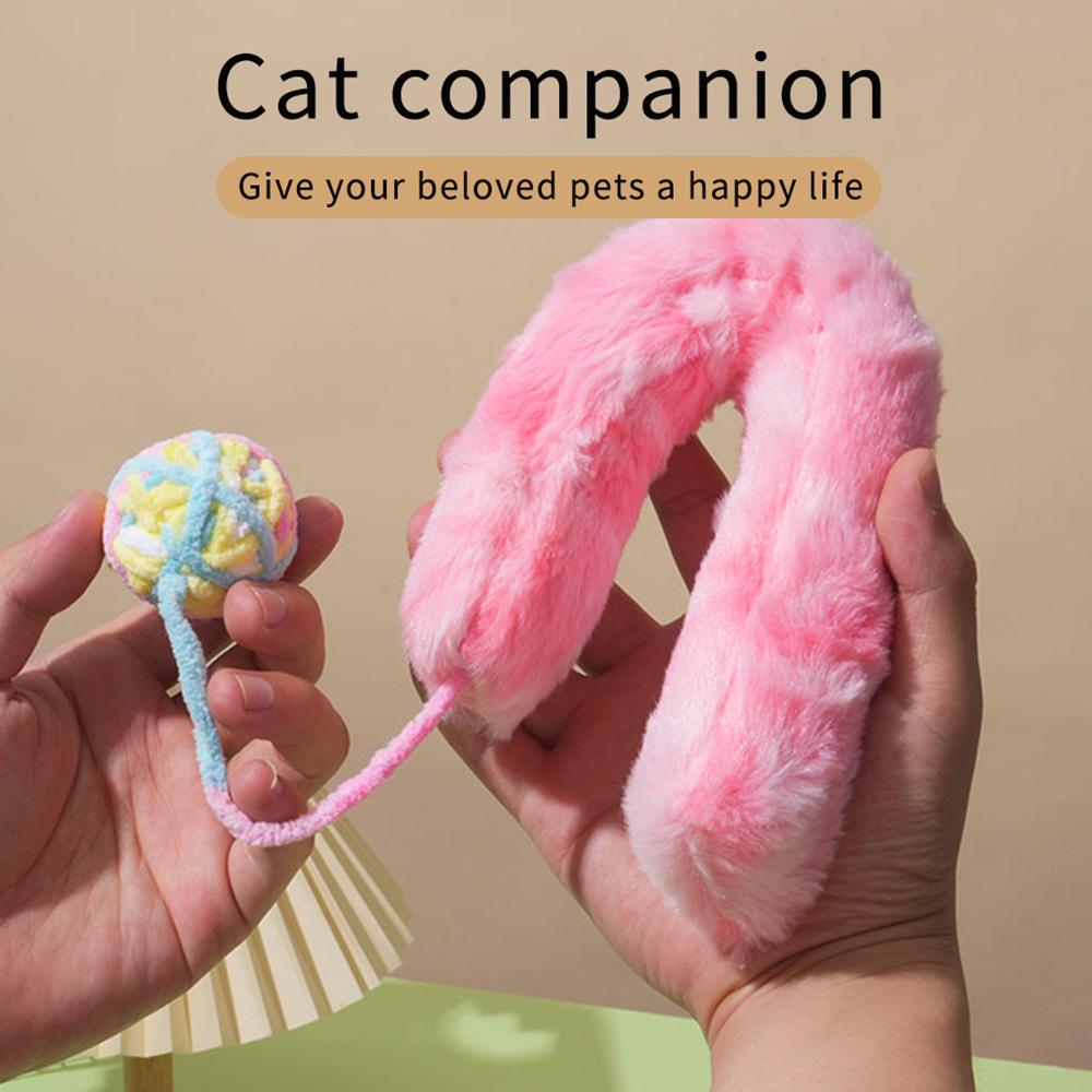 Interactive Plush Catnip Toy with Bell - Durable Sound-Making Chew Pillow for Kittens