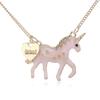 Collier Licorne Rose Sophistiqué Européen et Américain pour Femmes