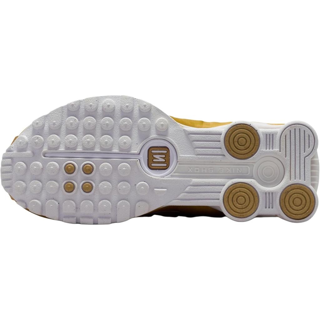 Nike Shox R4 GS Metalická zlatá Dětské tenisky Bílá CW2626-700