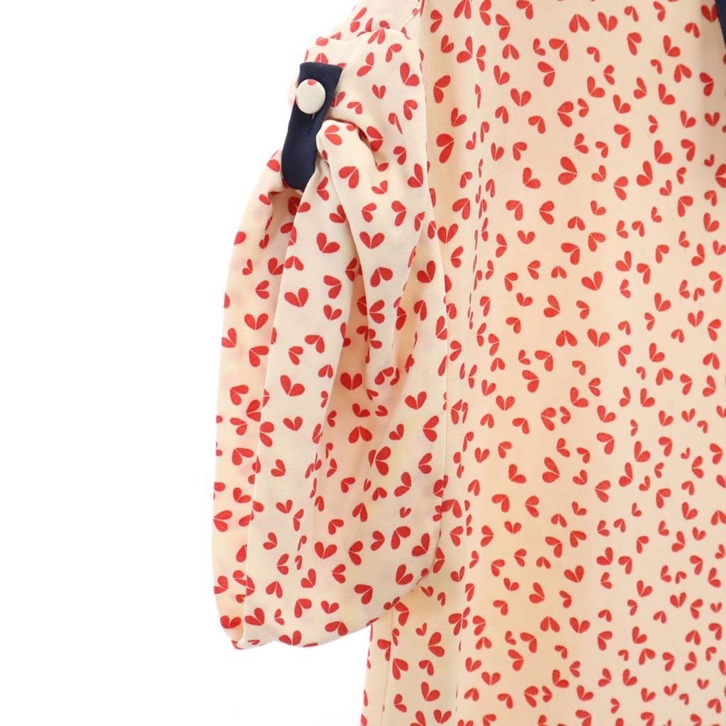 Louis Vuitton Made In Italy Overall Handle Short Sleeve Blouse 34 Ivory Women Used