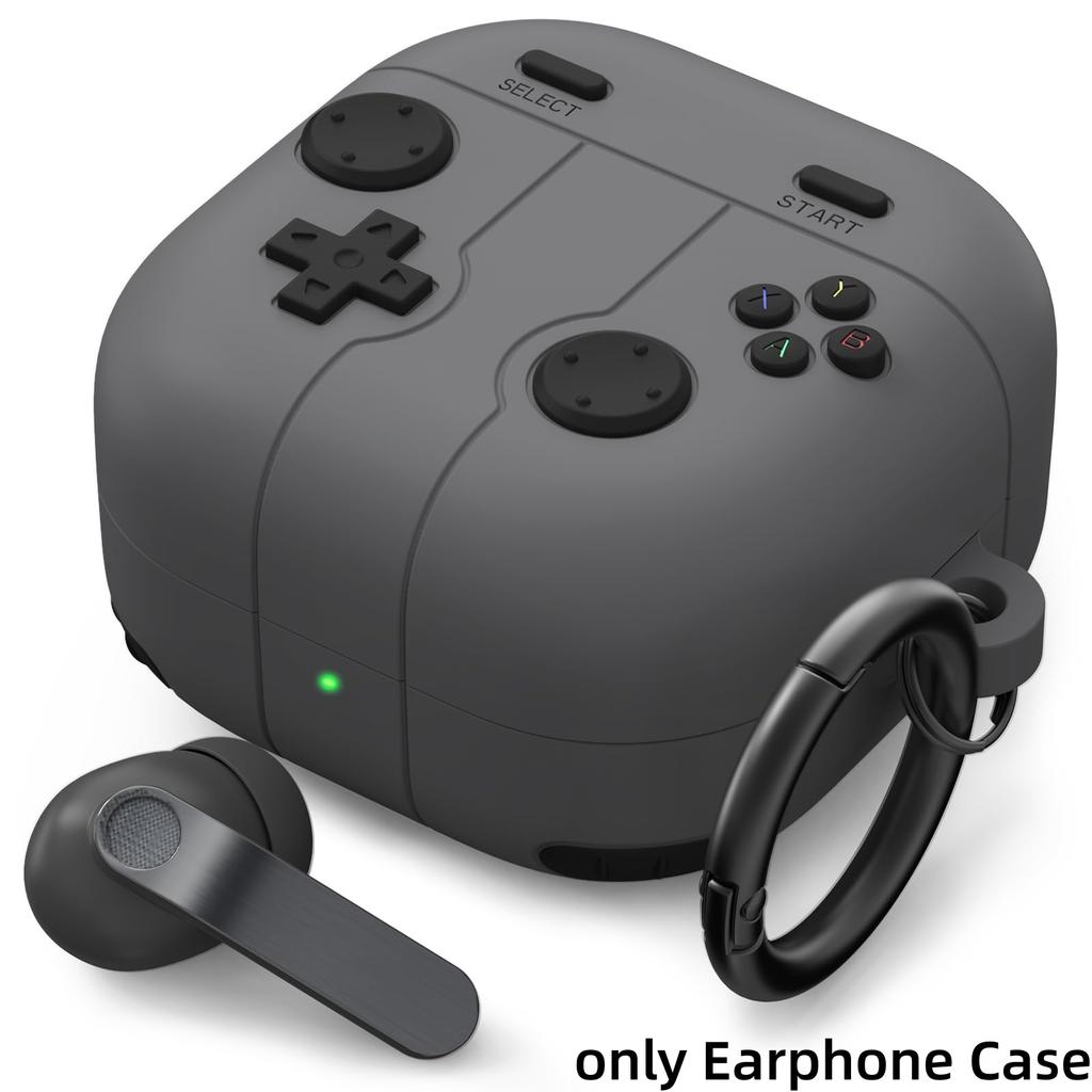 Game Case for Samsung Galaxy Buds 4 Pro/4 Protective Silicone Case with Carabiner & Cleaning Kit for Samsung Galaxy Buds 4/4 Pro