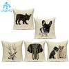 Home Decorative Pillow Car Sofa Bull Terrier Dog Cushion Throw Pillow Case French Bulldog Fundas Almofadas Cojines Cushions 3D