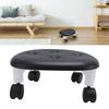 Low Rolling Stool with Wheels Ergonomic Heavy Duty Short Rolling Seat for Bedroom Living Room