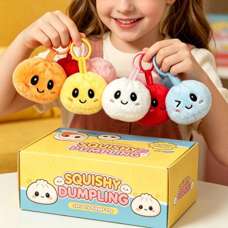 Weiches, quetschbares Baozi Plüschtier Stressabbau Entlüftung Sensorisches Fidget Spielzeug für Erwachsene Kinder