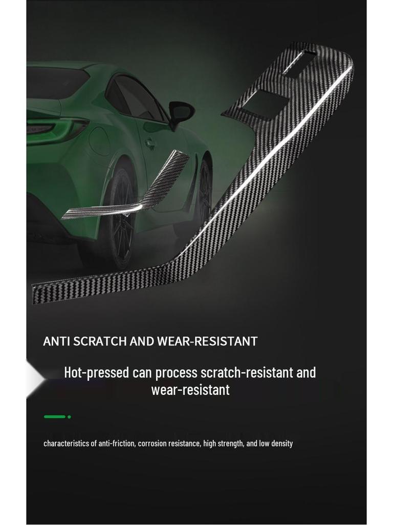 Tantan Carbon Fiber Gear Shift Panel for 2022 Toyota 86 & Subaru BRZ Interior Modification