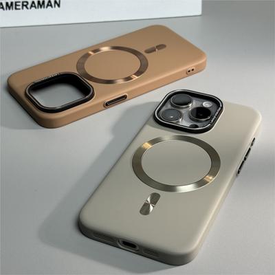 Luxusní matný tvrdý PC kryt pro Magsafe pro iPhone 16 15 14 Pro Max Plus 12 13 11 Magnetická ochrana objektivu fotoaparátu Nárazuvzdorný kryt