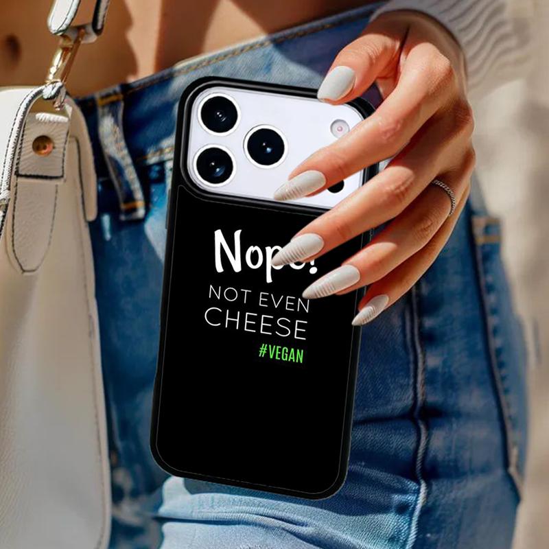 Vegan Quotes Phone Case For iPhone 17 Air 14 15 13 12 Max Cover For Apple 16e 11 Pro Max Plus Coque