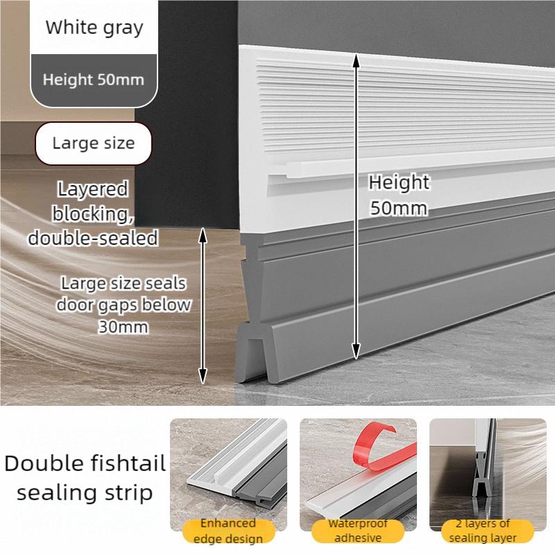 1pc Door bottom sealing strip, windproof, dustproof, rainproof sealing strip, noise reducing insulator sealing strip
