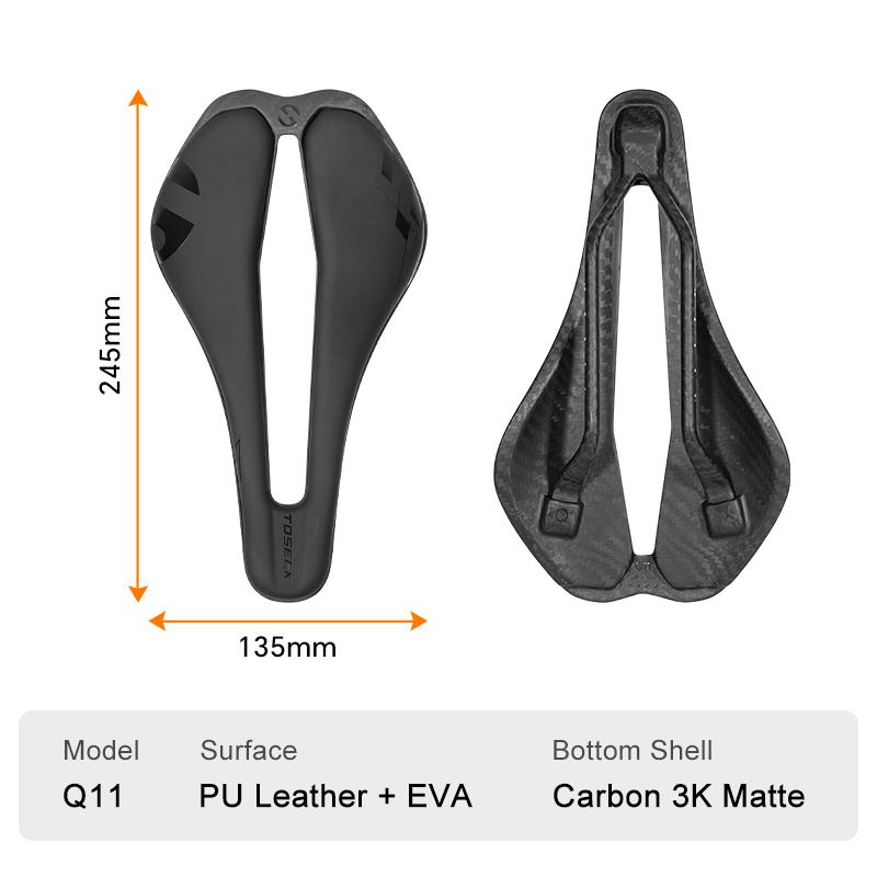 Customization Carbon Fiber 3D Printed Bike Seat-Lightweight & Comfortable for Road Bicycles Customizable  ODM Nylon/Carbon