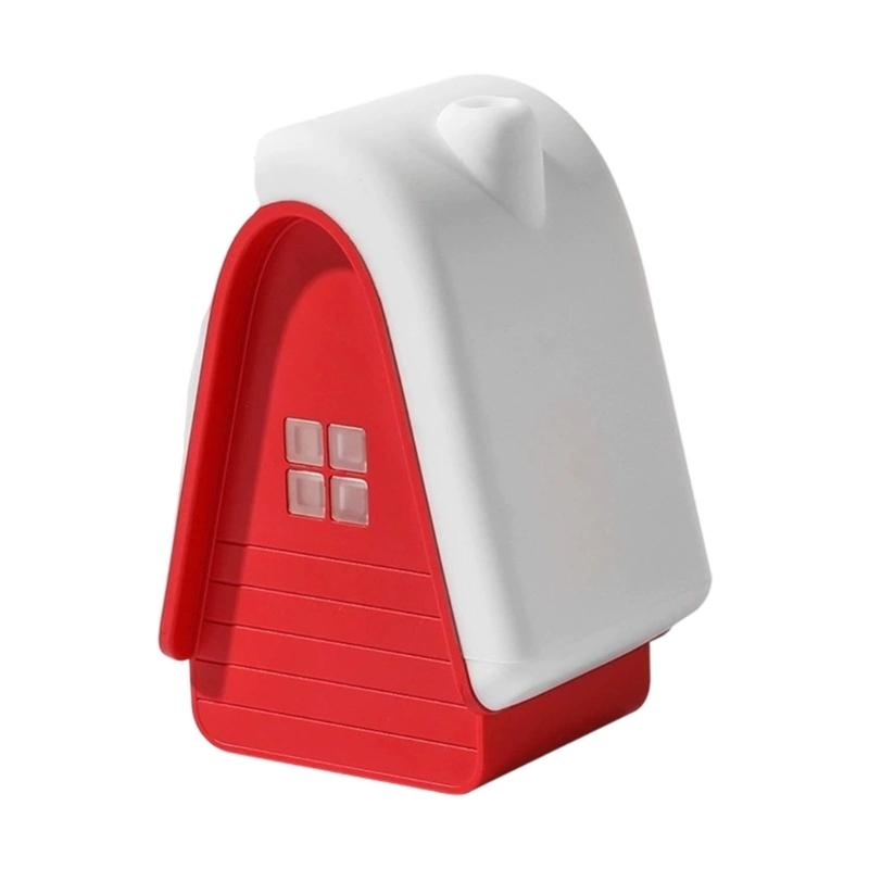 

Snow Cottage Night Activated Safe For Children красный