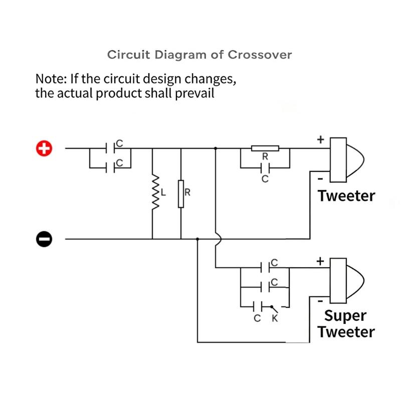 2 Way Crossover 400W Professional Treble Frequency Divider for Outdoor Stage Conference Professional HiFi Sound Projects