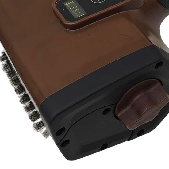 Elektrisk grillborste med borstfritt huvud av rostfritt stål Uppladdningsbar sladdlös grillrengörare BBQ Viktiga tillbehör