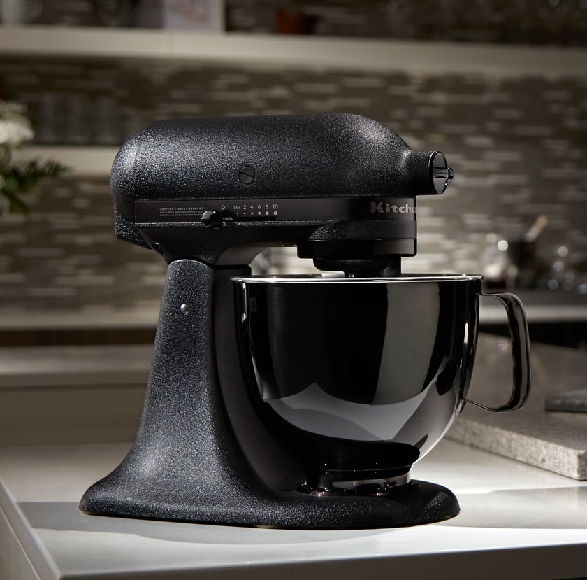 4.8L Decorative Inox Artisan 5 Bowl Kitchenaid Color: Shiny Black