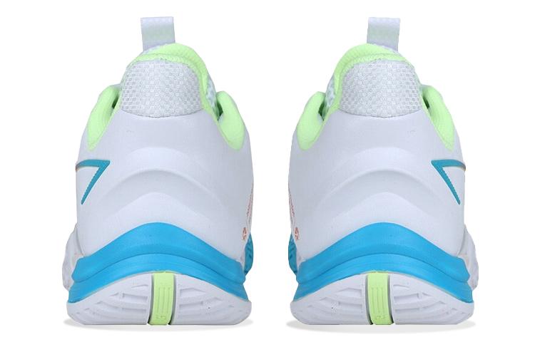 Li Ning Badminton Shoes Unisex Low Top Standard White/Yellow/Blue AYZS014-2
