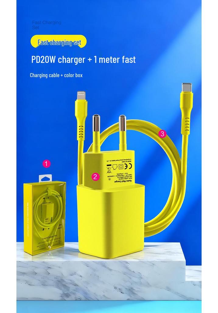 EU-Certified 20W Gallium Nitride PD Charger - Multi-Functional Charging Head