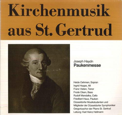 

LP Record KARL HEINZ HELLMANN, KAMMERMUSIKKRE - Haydn Paukenmesse / J S Bach Aus De DEU188 RILLOPHON Germany Classical Used