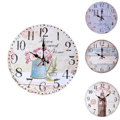30cm Európai Retro Kreatív Falióra Nappali Bár Óra Fa Falióra