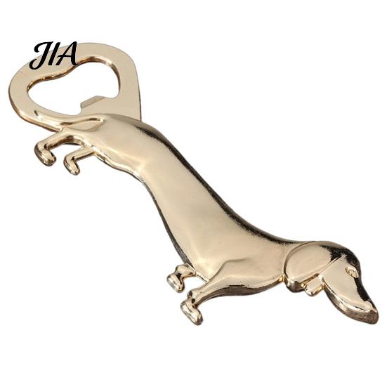 Portable Beer Cap Remover Dachshund Dog Bottle Opener, Zinc Alloy Cute Puppy Wine Accessory Metal Opener for Kitchen Bar And Home
