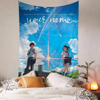 Your Name Hanging Bohemian Tapestry Japanese Wall Tapestry Anime Kawaii Room Decor