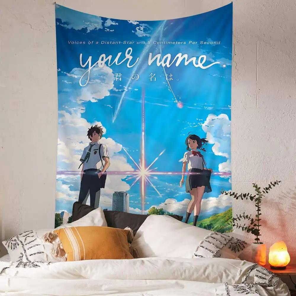 Your Name Hanging Bohemian Tapestry Japanese Wall Tapestry Anime Kawaii Room Decor