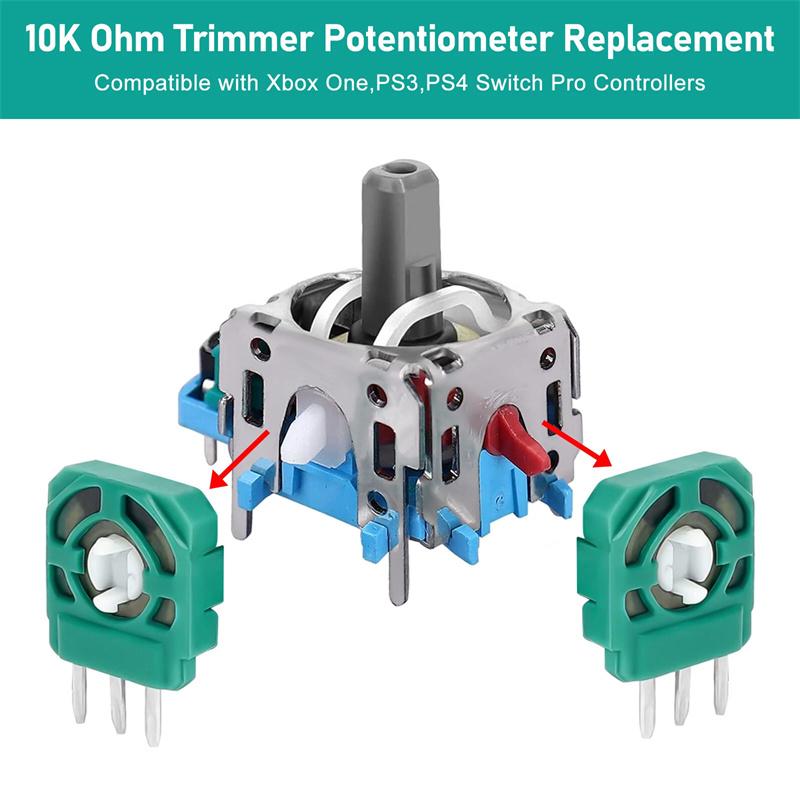 20Pcs/set 3D Analog Joystick Potentiometer Sensor Module Axis Resistor Compatible With Switch Pro
