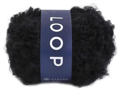 Yokota DARUMA Loop Extra Pack of 5850 Yarn, Thick, Col. 6, Black, 30g, Approx. 43m, 5,