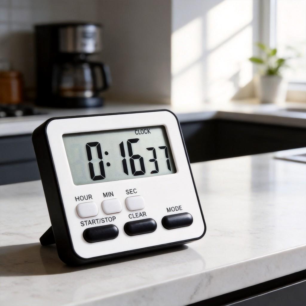 Multifunction Silent Timer With Magnetic Mount For Students And Kitchen Use
