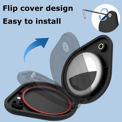 Custodia Protettiva per AirTag Mini Portatile Adesiva Antiurto Impermeabile Supporto Tracker GPS Copertura Protettiva Integrale
