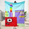 Numberblocks Blanket Warmthful Decor Suitable for Seaside Chair Office Four Seasons Universal Digital Print Suitable for Gifting Relatives and Friends