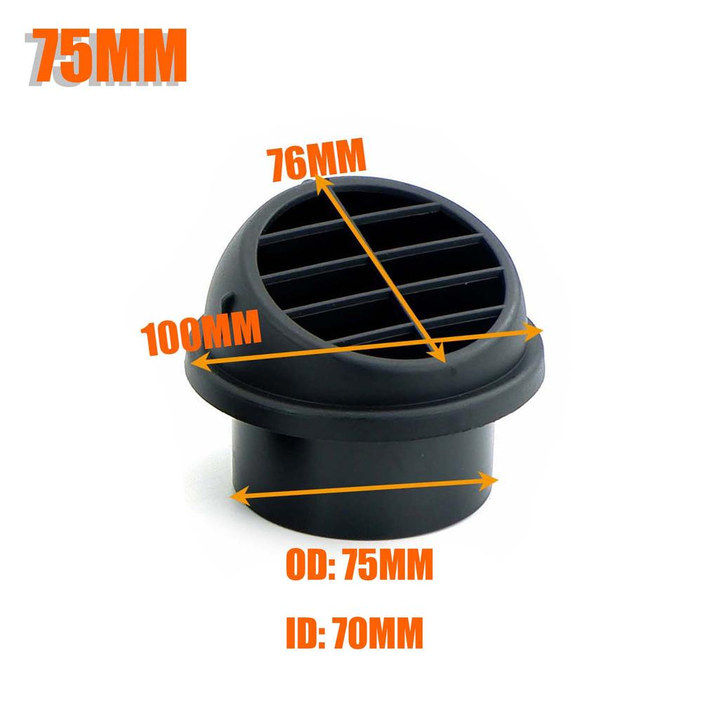 42mm 60mm 75mm Air Vent Ducting Y T L Flat Piece Elbow Pipe Outlet Exhaust Joiner Connector Diesel Heater For Car Caravan Camper