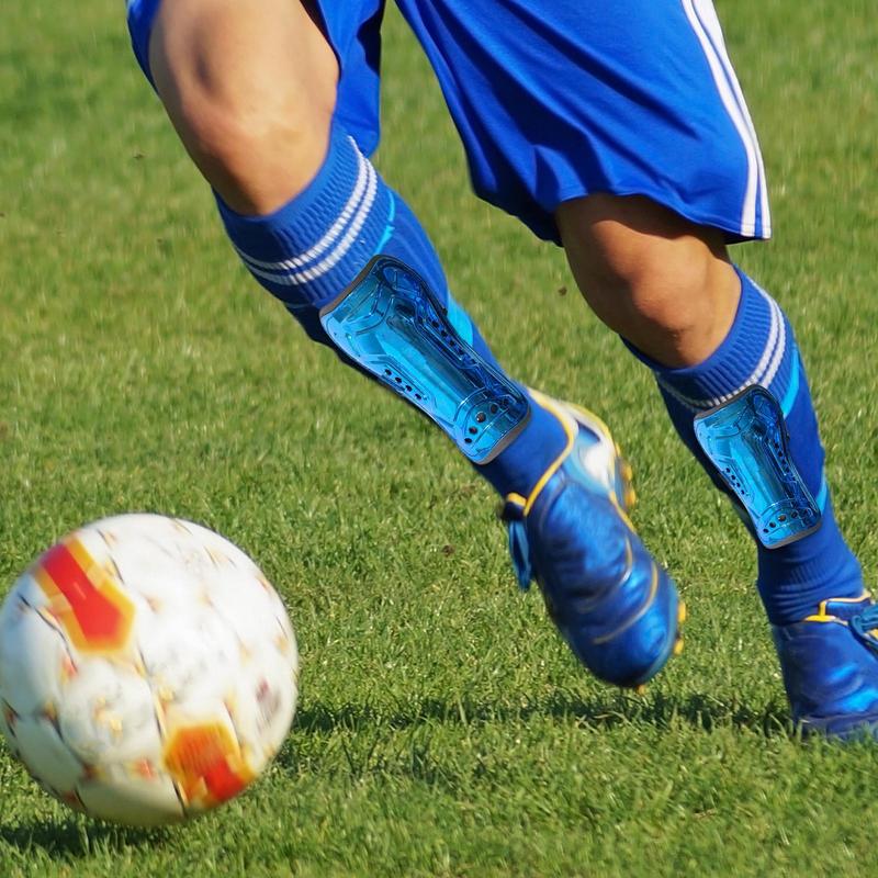 Youth Soccer Shin Guards Protective Shin Guards With Elastic Straps Calf Protective Gear Soft Ergonomic Soccer Equipment For 1
