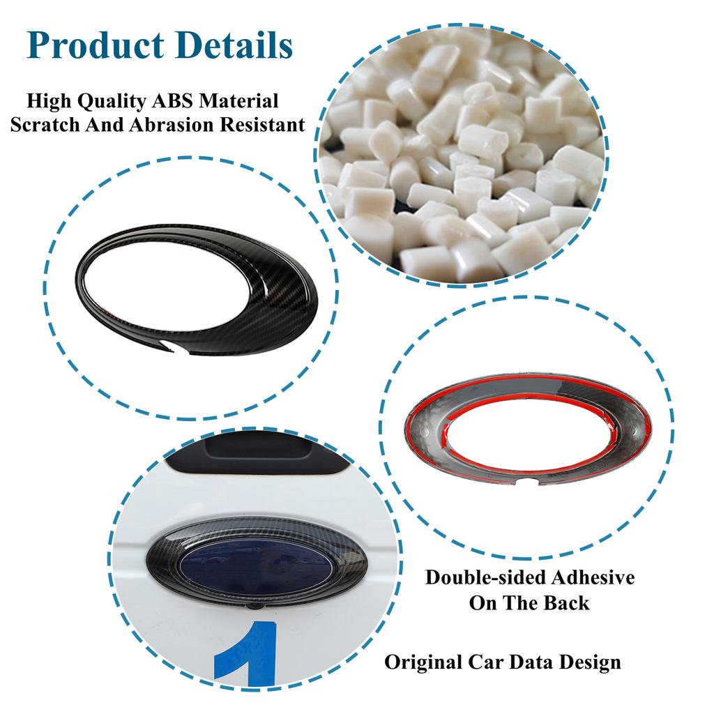 Logotipo traseiro do carro emblema anel logotipo capa guarnição para Ford F150 F-150 Raptor 2009 2010 2011 2012 2013 2014 exterior