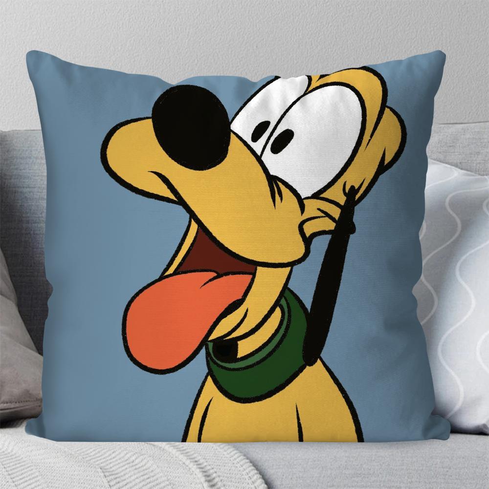 P-Pluto-Kissenbezug mit animierten Cartoon-Figuren, quadratisch, für Schlafzimmer, Sofa, Freizeit, Komfort, Auto, Wohnzimmer, Heimdekoration, 40 x 40