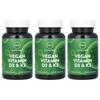 MRM Vegan Vitamin D3 & K2 Veggie Capsules, 60 Count (3 Pack)