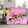 1pcPowerpuff Plush Blanket - Soft and Comfortable for All Seasons, Makes a Gr
