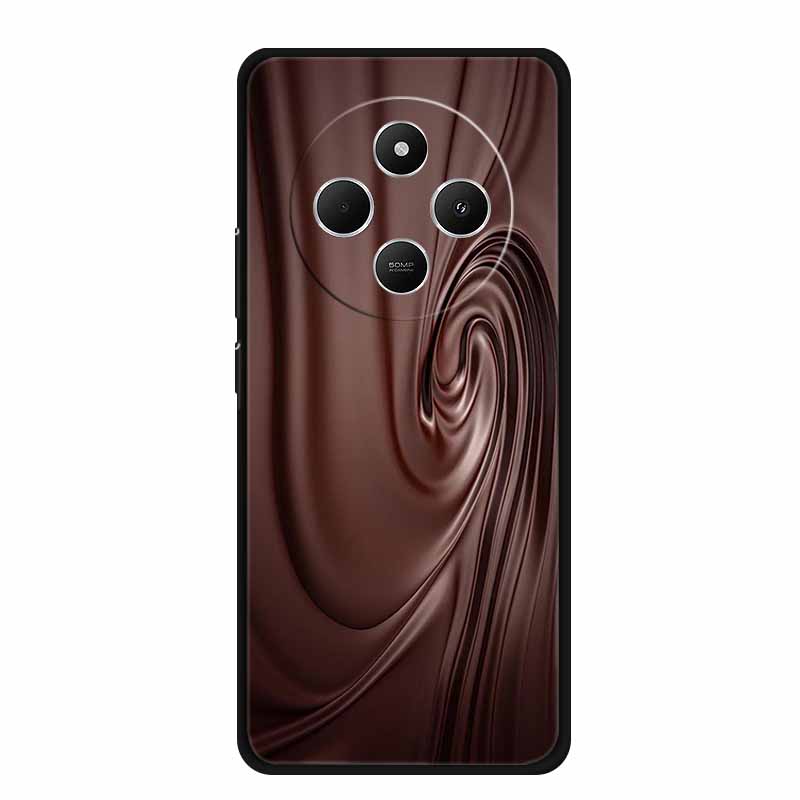 For Xiaomi Poco C75 Case POCOC75 Black Silicone Soft Back Cover Case For Poco C75 Phone Case C 75 6.88" Shockproof Coque Funda
