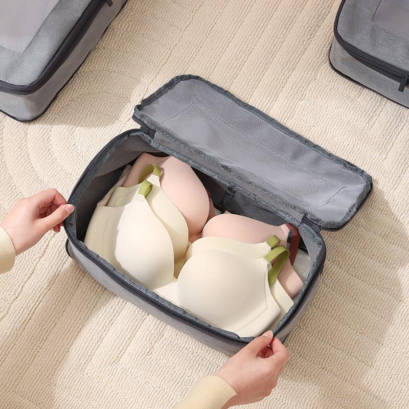 Reise-Organizer-Set mit wiederverwendbarem RPET-Material zum Packen und Aufbewahren von Gepäck