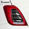 2PCS Real Hard Carbon Fiber Sticker For Fiat 500 Abarth 595 695 2017 2018 2019 2020 2025 2025 2025 Rear Tail Light Cover