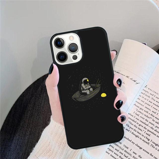 Aesthetic Space Moon Astronaut Mobile Phone Cases Cover For iPhone 17 Air 16 15 14 12 13 11 Pro MAX Apple Plus SE2020