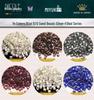 Perline Seed MIYUKI Taglio 2 Facettate 11/0, 14 Colori Placcati Argento, Confezione da 10g.