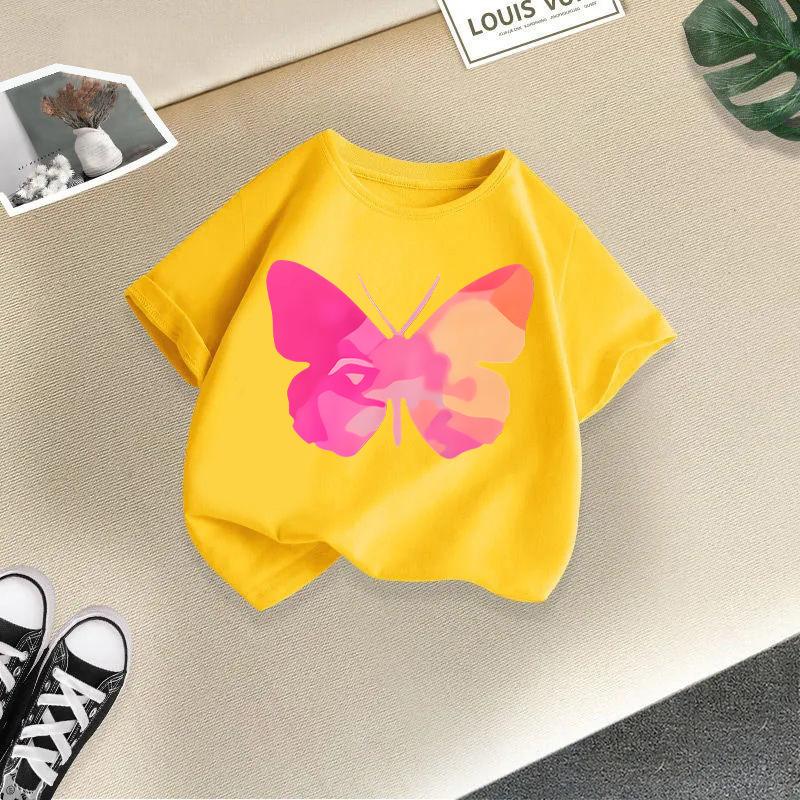Children T-shirt Kids Clothes Tshirt Tops Tee Boys Girls Baby Tee 2-13Y Kid T Shirt