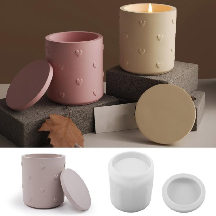 Multi Purpose Silicone Resin Mold Heart Charm Crafting Tool For Epoxy Clay Candle Jar Decorative Container Art Projects