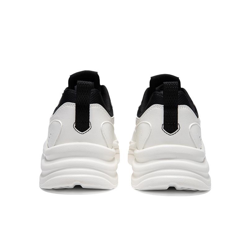 Hongxing Erke Comfortable Versatile Fashion Shock Absorbing Wear Resistant Breathable Low Top Casual Shoes Men Sneakers Black White 51125102540-003