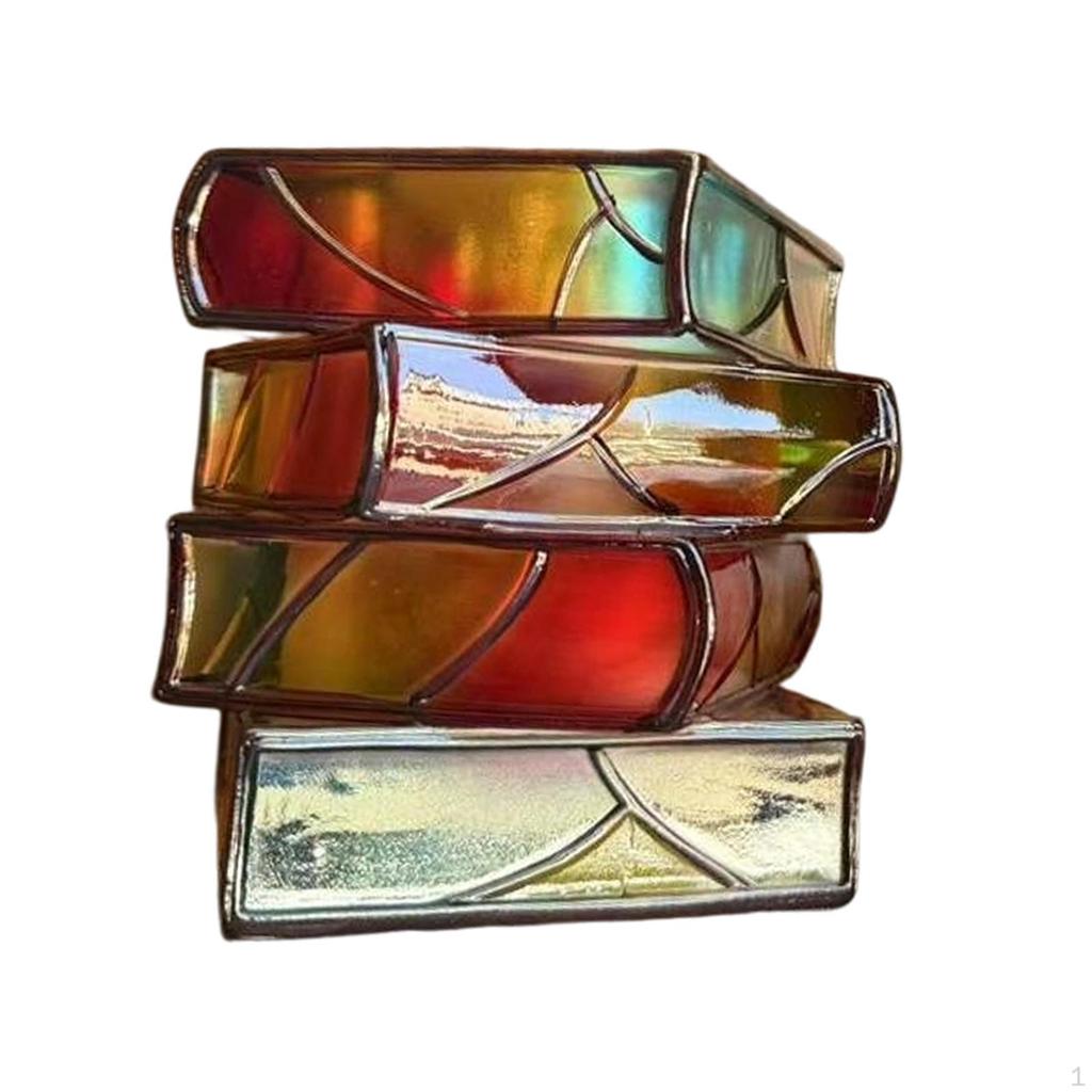 Dekoracyjna doniczka w kształcie książki, Unikalna doniczka książki dekoracja biurka, Stos książek