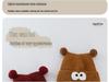 Children's Korean Style Cartoon Knit Hat - Thick, Warm, and Windproof for Boys and Girls.