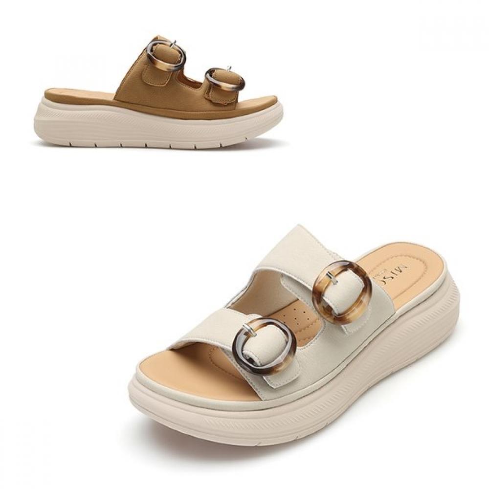 Misope Women Slippers 5cm 012623703 beige/225