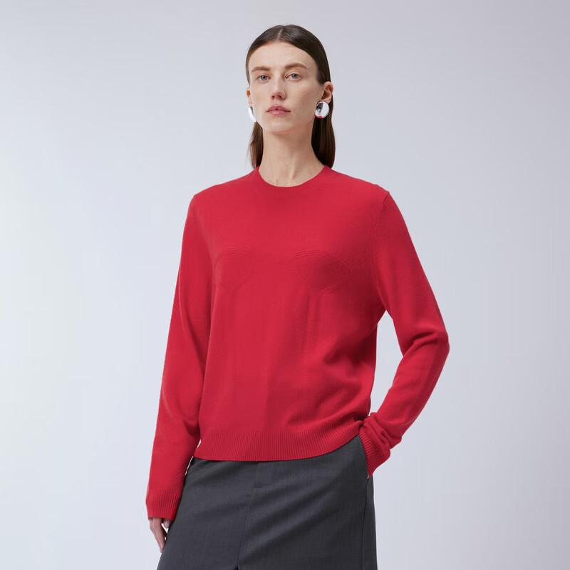 

JNBY 2024 Spring Loose Round Neck Wool Cashmere Knit Sweater XS